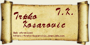 Trpko Košarović vizit kartica